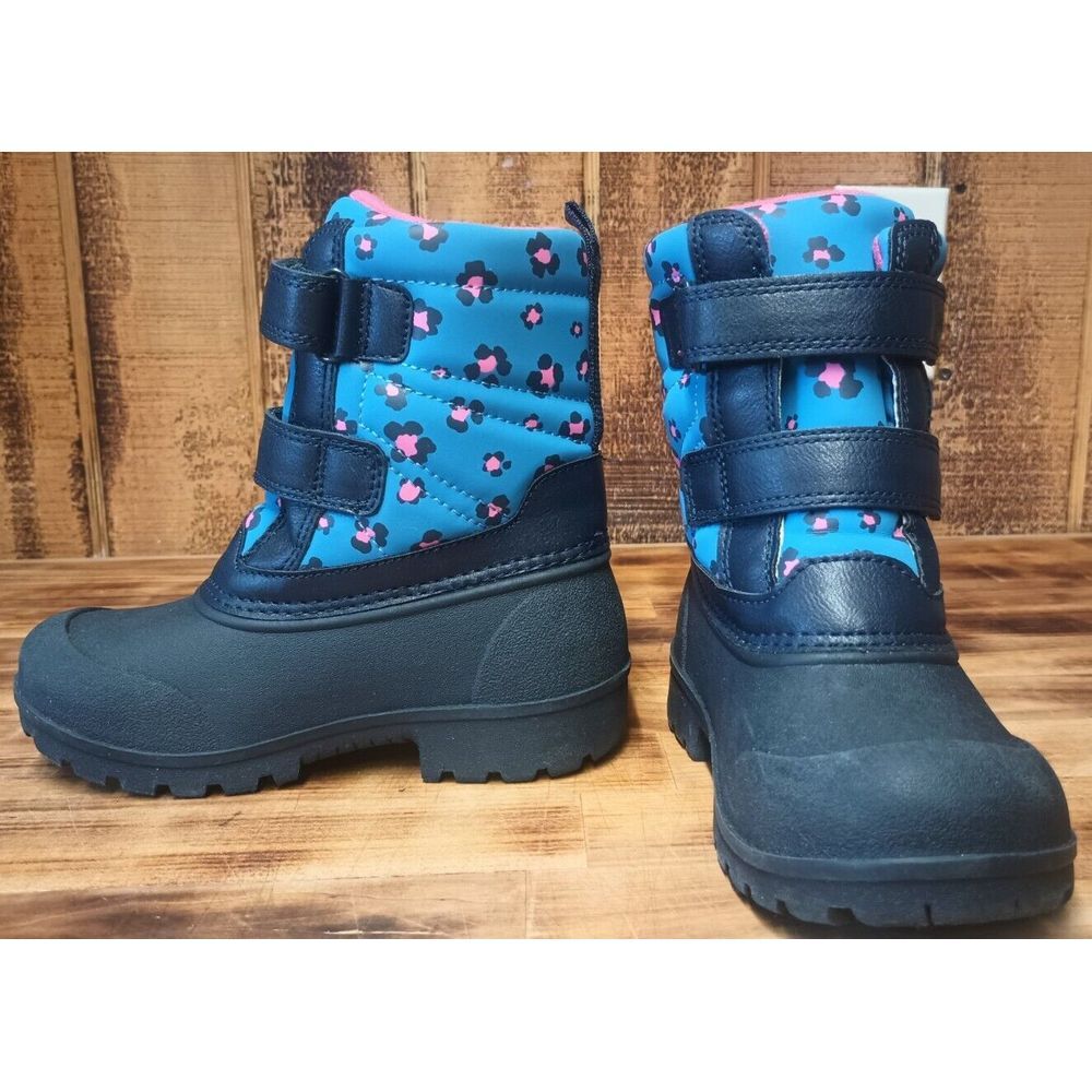 Carter's Girl's Winter Boots‎ Toddler Size 10 M Navy Deltha Snow Boot Warm